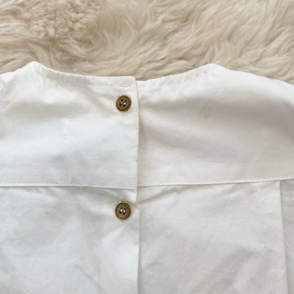 LOEIL White Ruffle Button Down Shirt - Picture 8 of 8